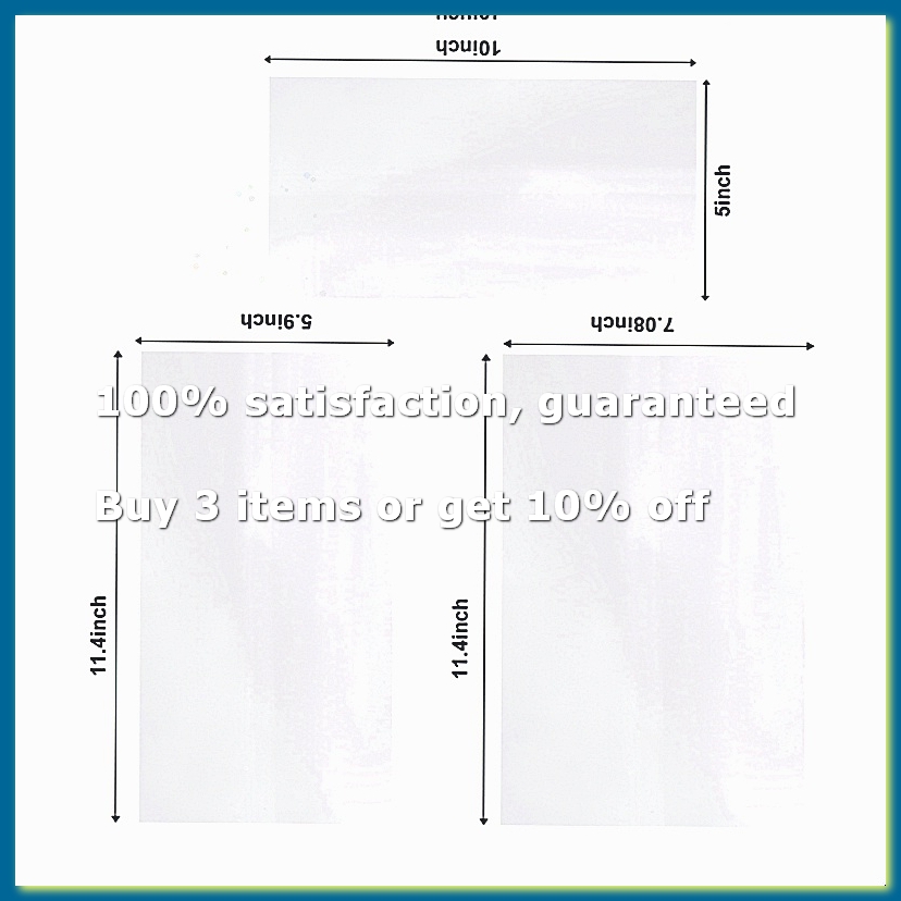 Sublimation Mug White - 30Pcs 승화 수축 필름, 3가지 크기