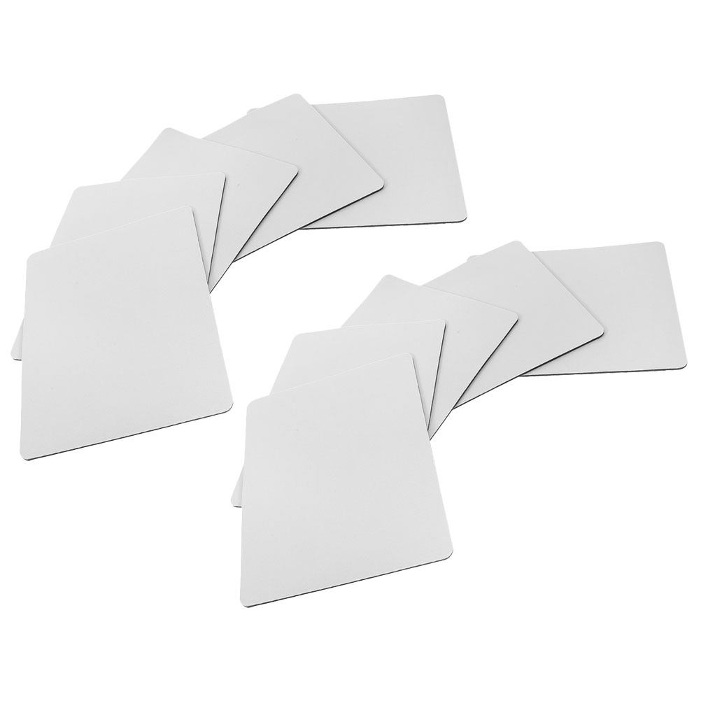 Mouse Pad Blank Sublimation - 10개 대형 고무 바닥 천 표면