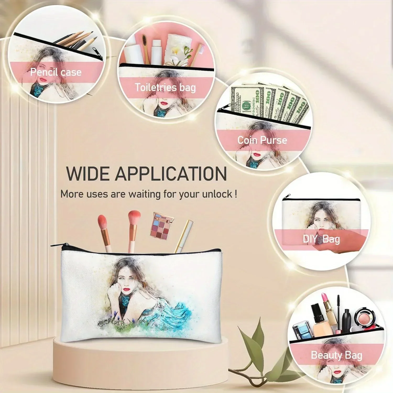 20개 승화 빈 메이크업 가방 - DIY 공예 및 맞춤 - Tote Bag Sublimation 리뷰 및 가격