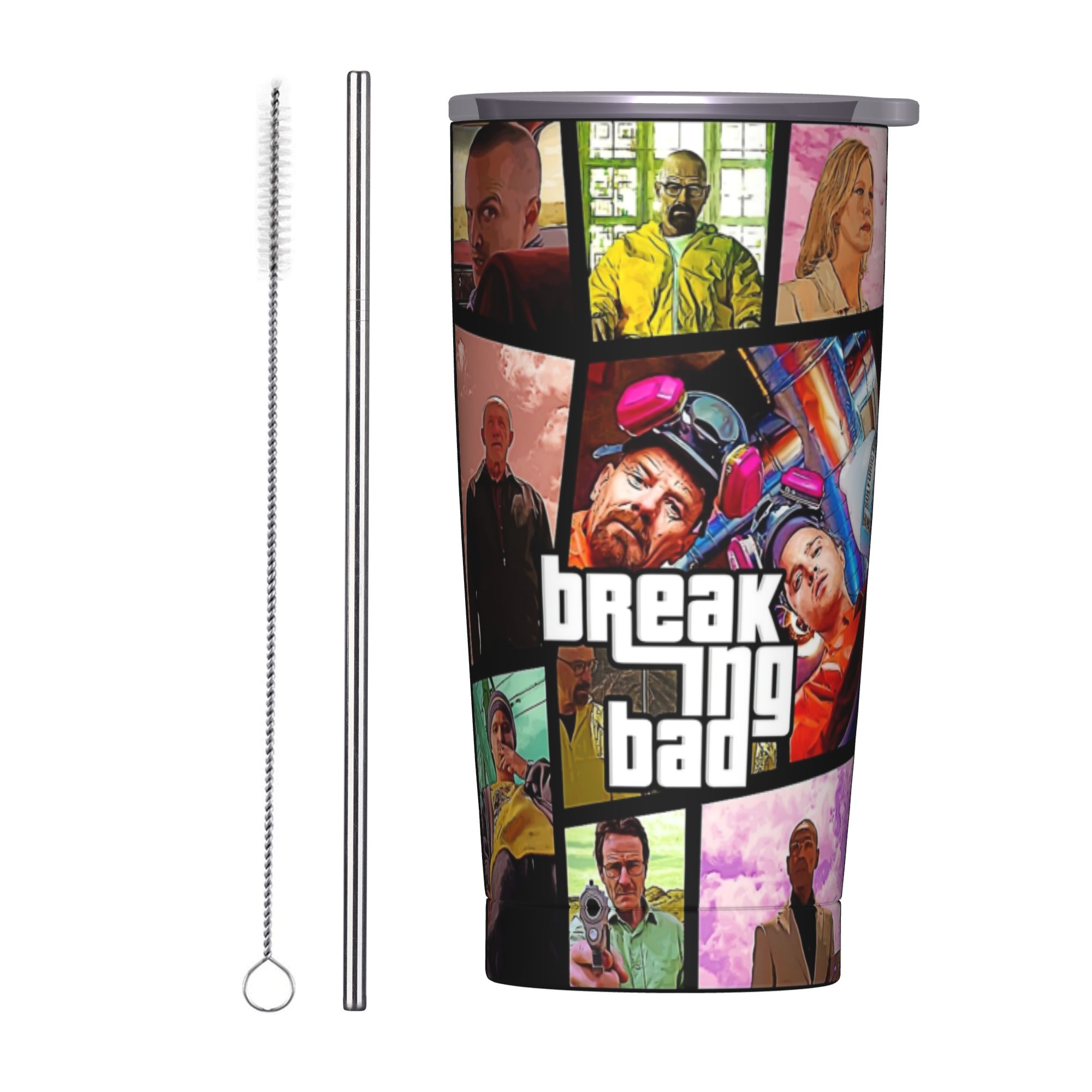 브레이킹 배드 월터 화이트 포스터 보온 텀블러(빨대 포 - Tumbler 20Oz White 리뷰 및 가격