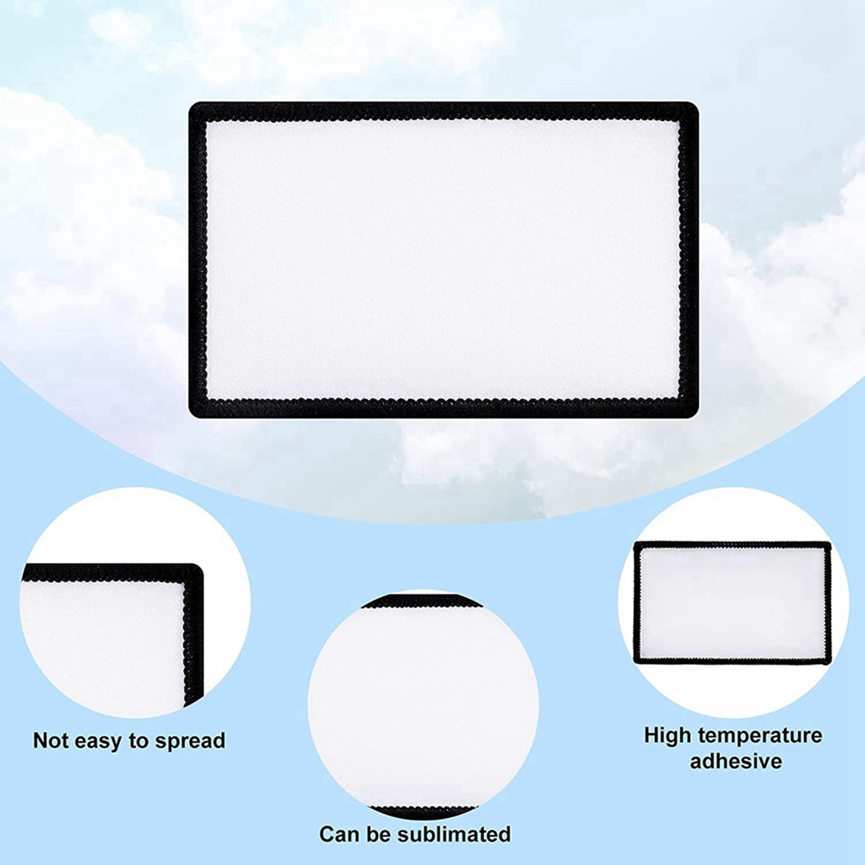 42개 승화 패치 빈 패브릭 다림질 직사각형 빈 패치  - Hat Sublimation Blank 리뷰 및 가격