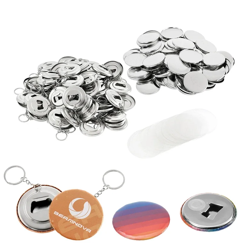 휴대용 병따개용 DIY 배지 재료, 열쇠 고리, 냉장고 - Button Badge Blank 리뷰 및 가격