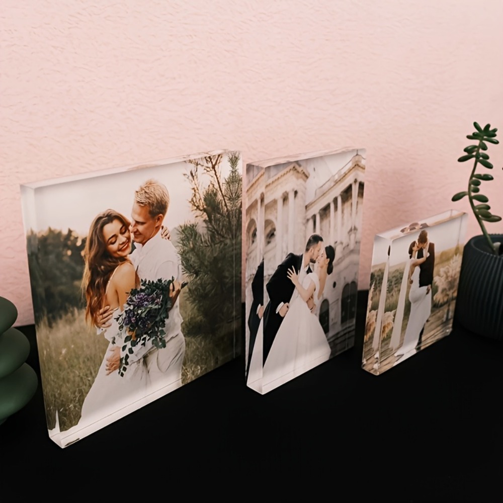 맞춤 아크릴 기념일 사진 블록 - 개인 맞춤 커플/반려 - Photo Acrylic Block 리뷰 및 가격