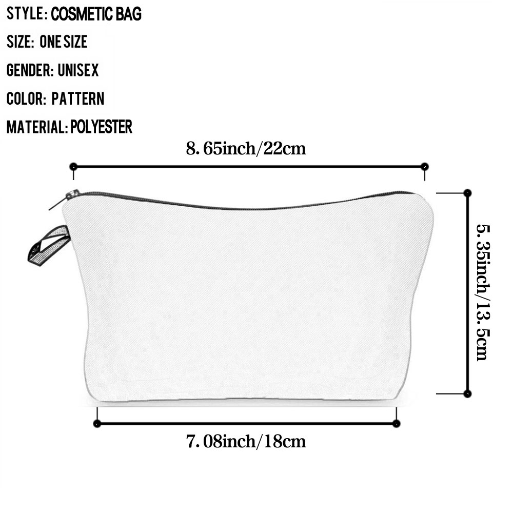 여성용 메이크업 가방 패션 일러스트레이션 고양이 소녀  - Pillow Cover Sublimation 리뷰 및 가격