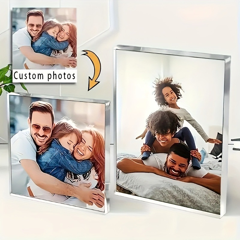 개인 맞춤 아크릴 사진 블록 - 우아하고 투명한 기념품 - Photo Acrylic Block 리뷰 및 가격