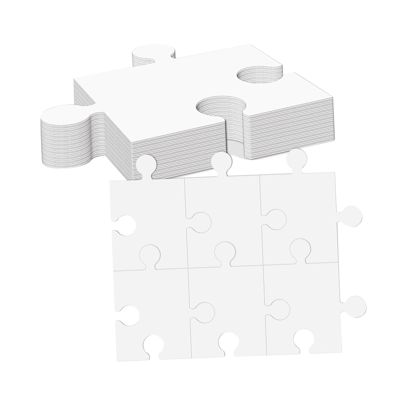 흰색 판지 빈 직소 퍼즐 액세서리 교육용 다목적 여러  - Puzzle Blank White 리뷰 및 가격