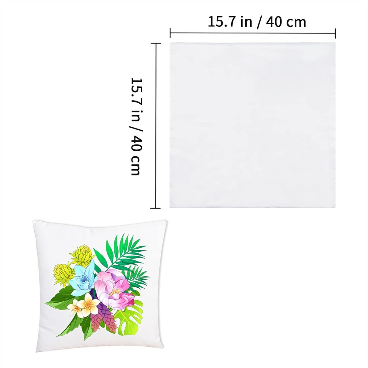 15 Pcs 승화 블랭크 베개 커버 16x16인치 흰색 - Pillow Cover Sublimation 리뷰 및 가격