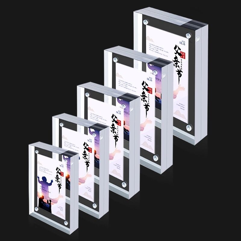 20MM 두꺼운 자기 아크릴 사인 홀더 디스플레이 스탠 - Photo Acrylic Block 리뷰 및 가격