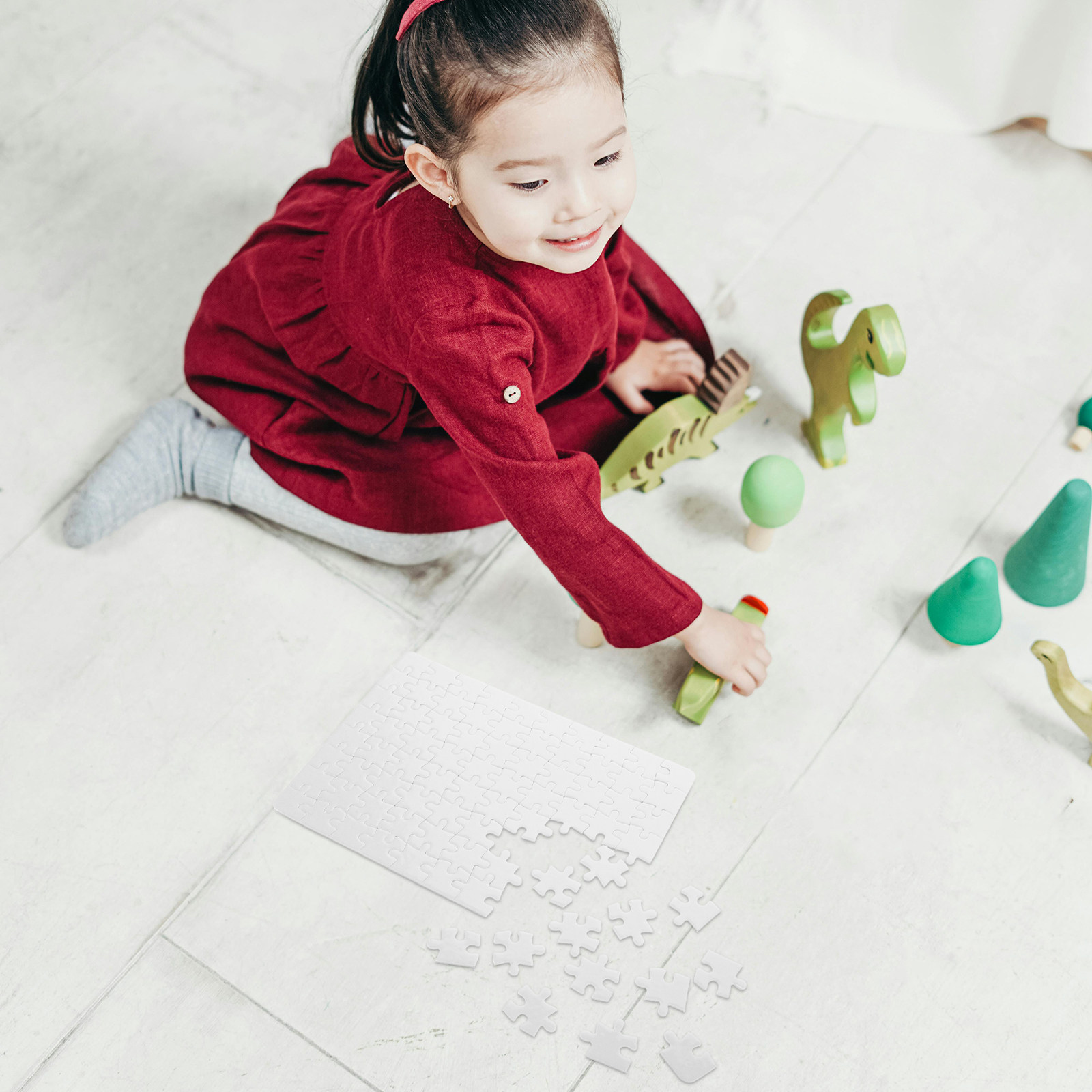 4장의 빈 퍼즐 조각, 창의적인 DIY 화이트보드, 승 - Puzzle Blank White 리뷰 및 가격