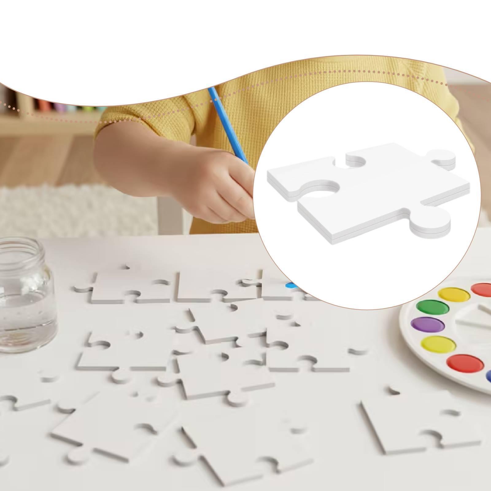 24x 흰색 판지 빈 직소 퍼즐 30.5cmx28cm  - Puzzle Blank White 리뷰 및 가격