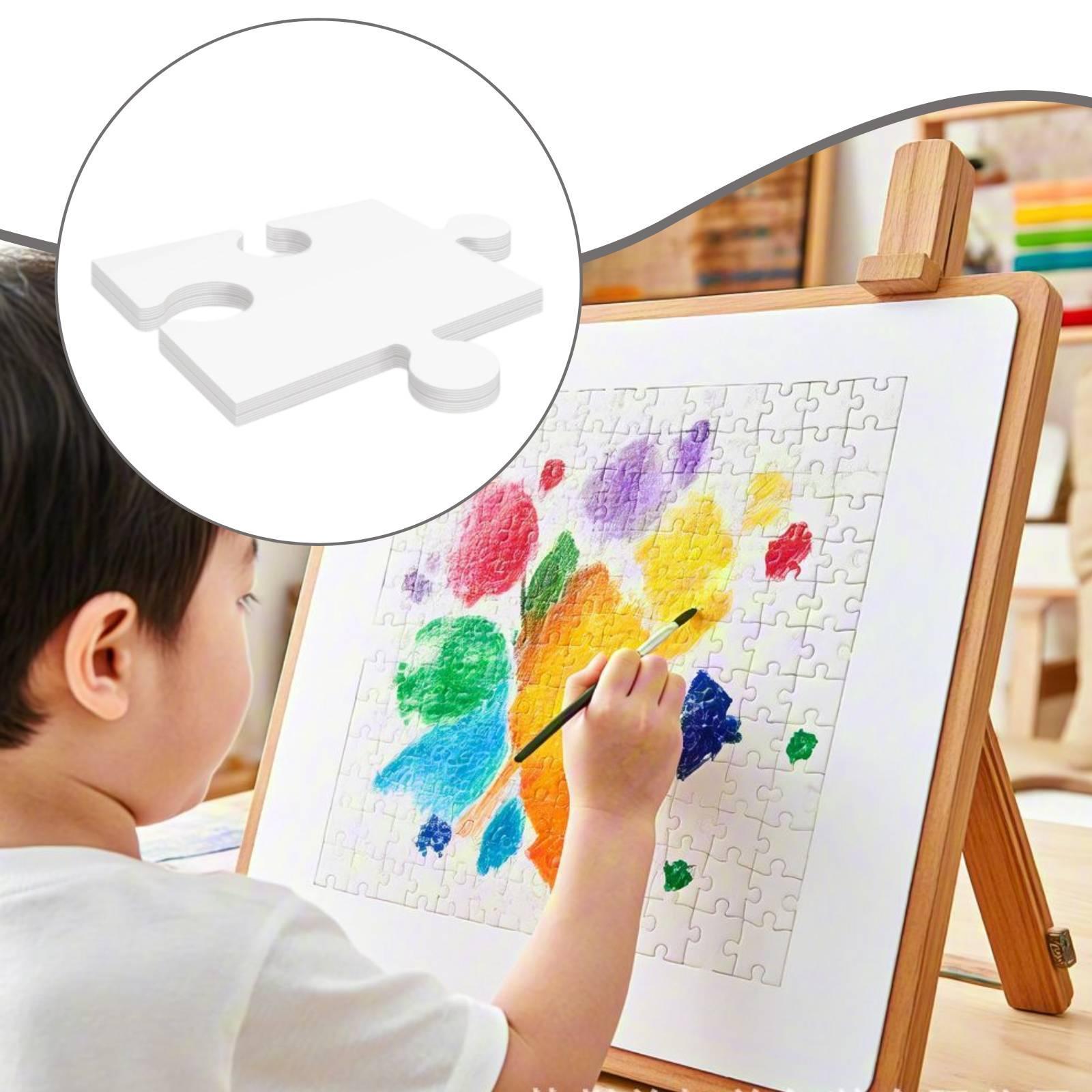 24x 흰색 판지 빈 직소 퍼즐 30.5cmx28cm  - Puzzle Blank White 리뷰 및 가격