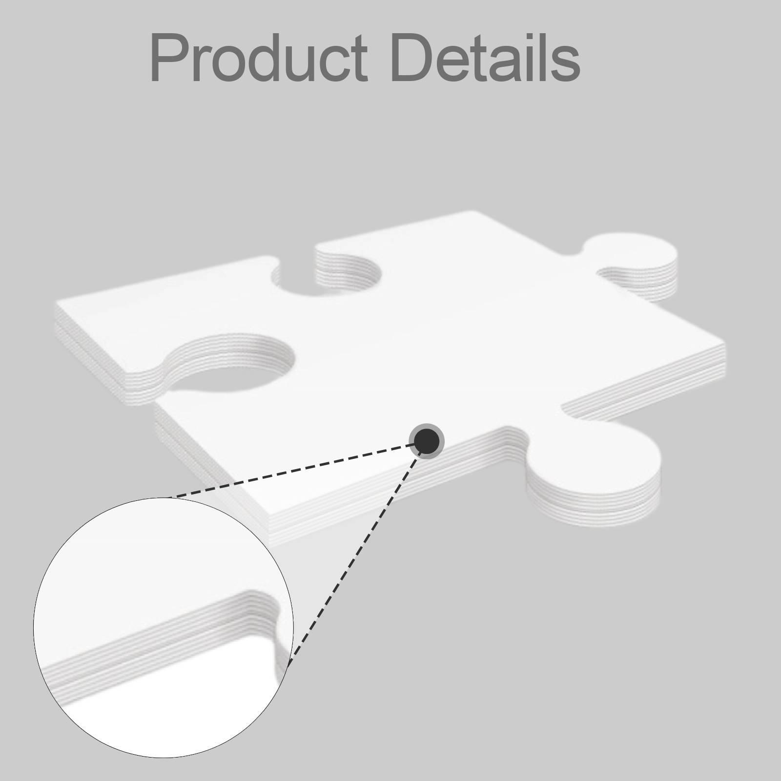 24x 흰색 판지 빈 직소 퍼즐 30.5cmx28cm  - Puzzle Blank White 리뷰 및 가격