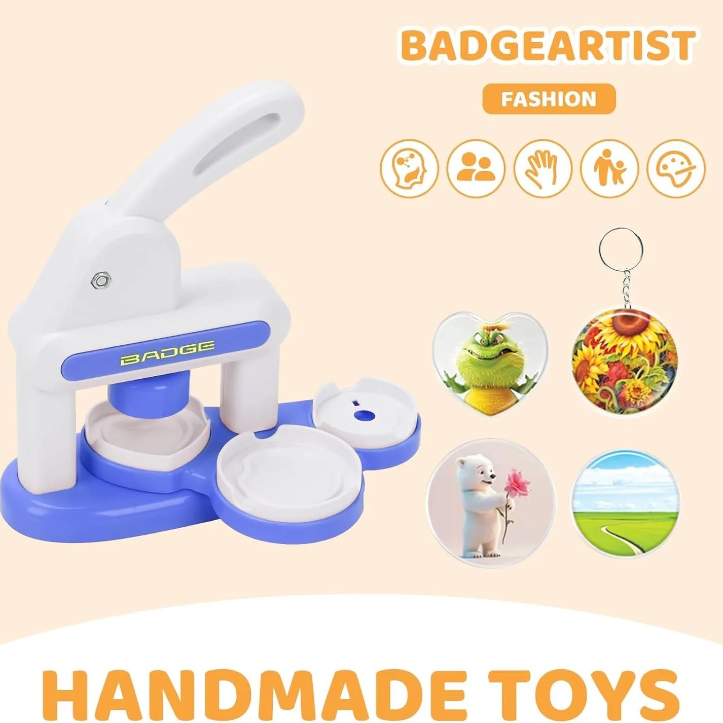 DIY 배지 제작 기계, 버튼 제작 기계, 하트 모양, - Button Badge Blank 리뷰 및 가격
